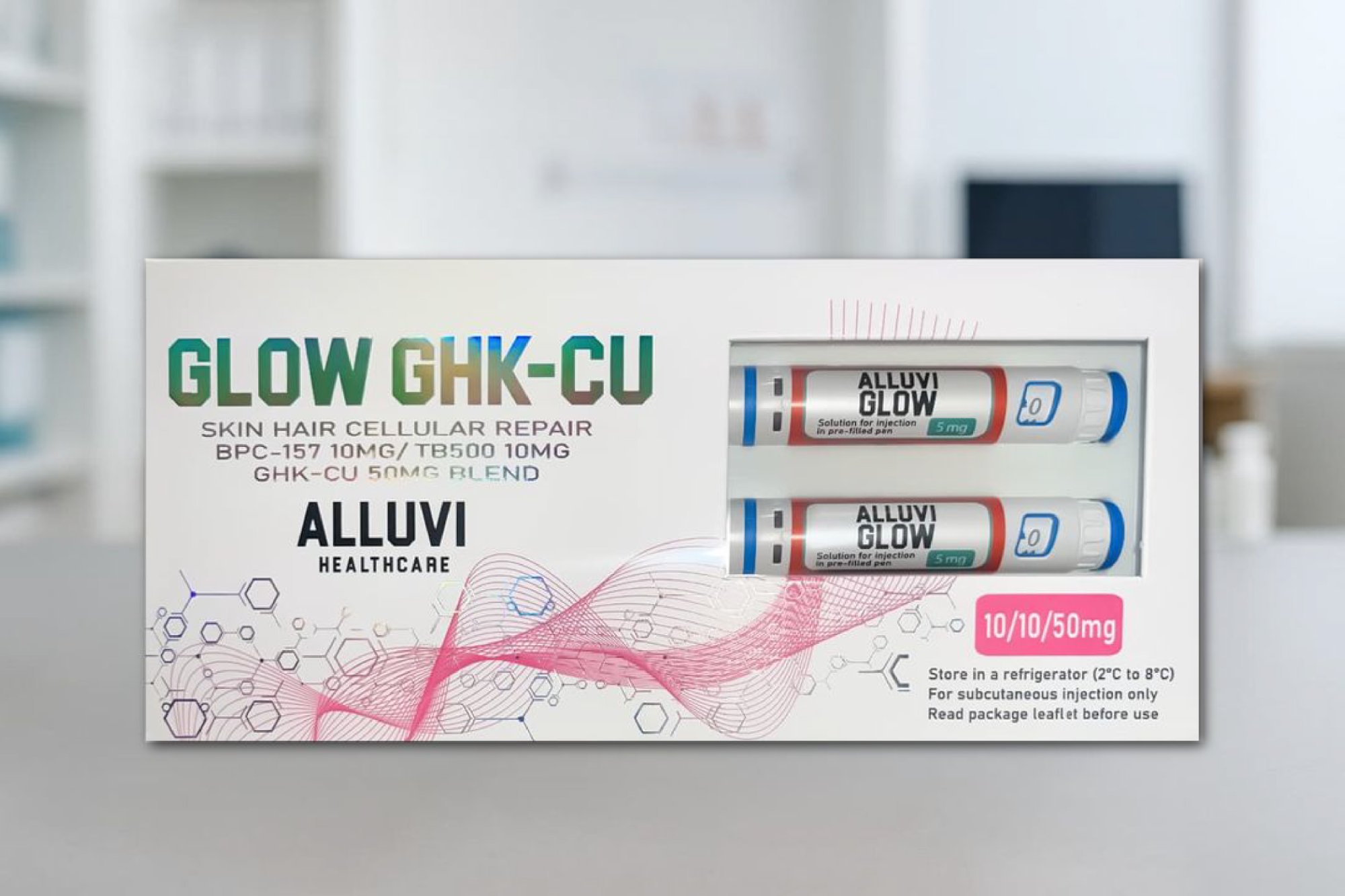 Buy GLOW Blend GHK-Cu 70mg Pen UK